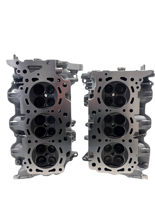 Bottom view of cylinder heads for a Toyota 1GR-FE 4.0L DOHC (SOLD IN PAIR)