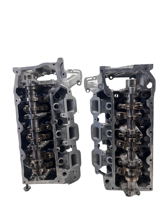 Top view of cylinder heads Chrysler/ Jeep/ Dodge 3.7L SOHC NON EGR  (SOLD IN PAIR)