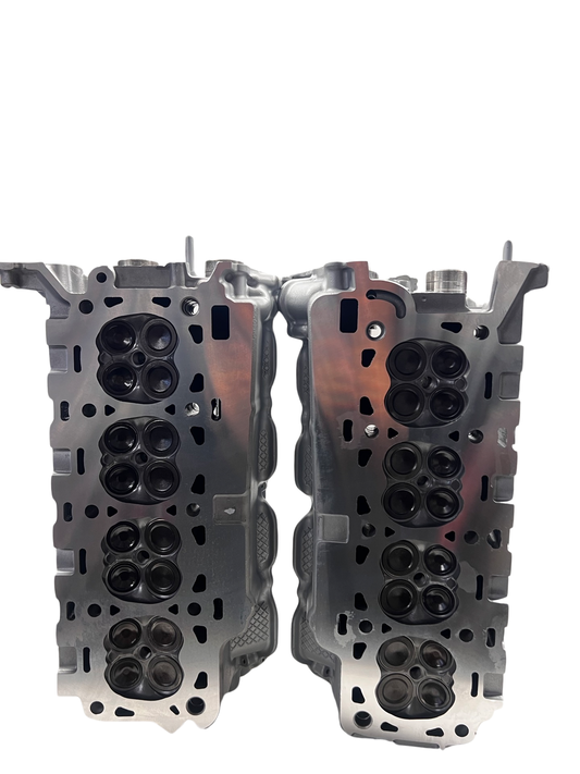 Bottom view of cylinder heads Ford 5.0L 4V Casting #RFBR3E (SOLD IN PAIR)