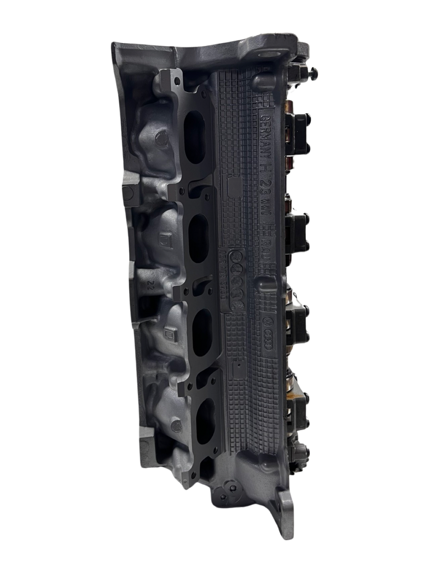 Intake side of cylinder head for a Audi / Volkswagen 1.8L Turbo DOHC Casting #058103373D 20 Valve