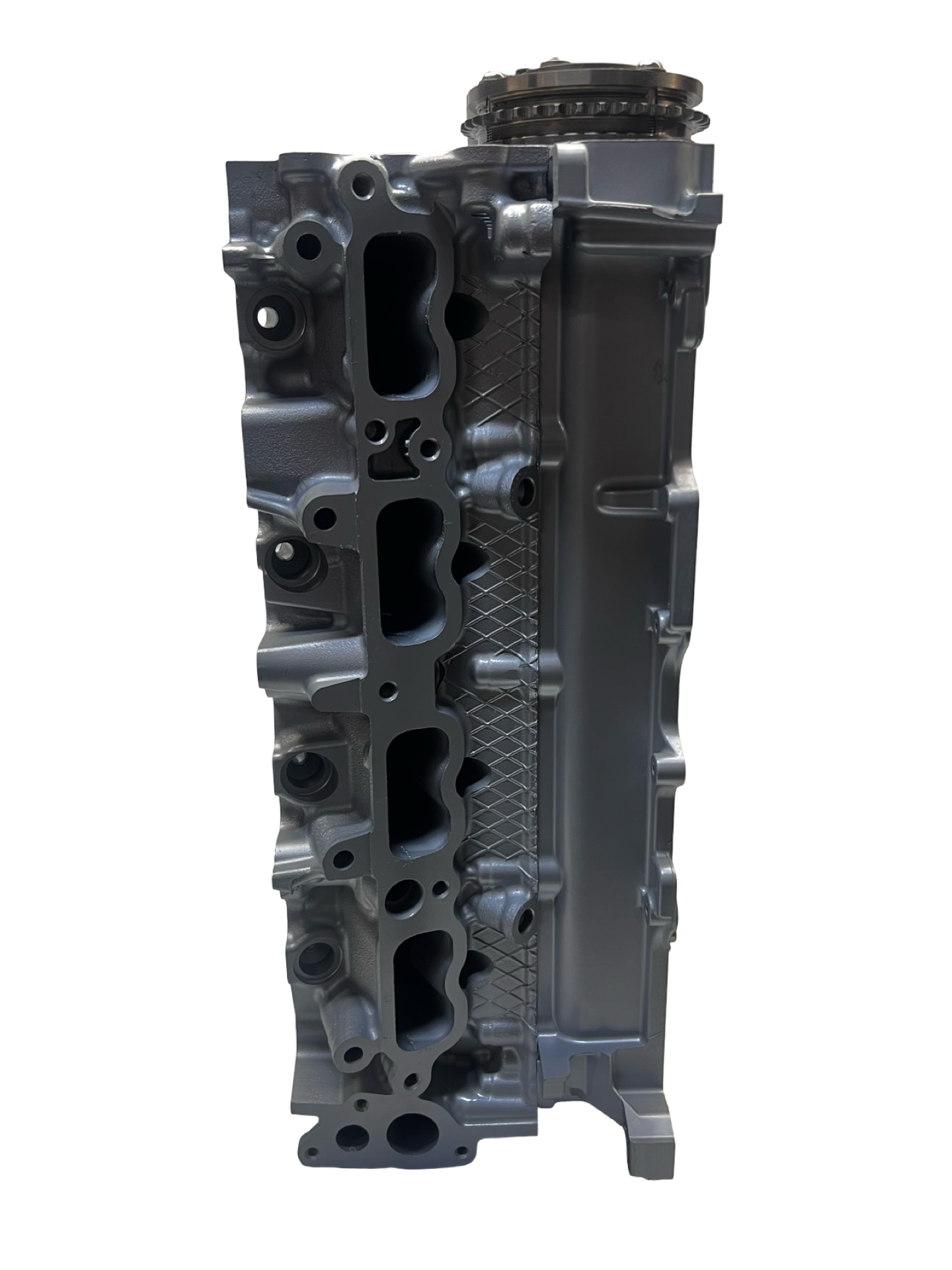 Intake view of remanufactured Toyota A25A 2.5L DOHC cylinder head for Camry, RAV4, Avalon, Highlander, Sienna, Lexus ES, and NX (2017–2025)