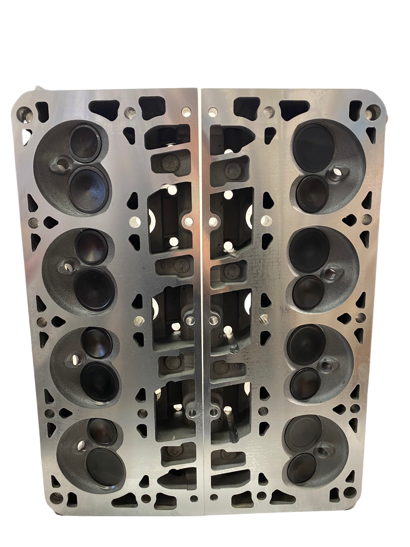 Bottom view of a cylinder head for a GM / Chevy 6.0L casting#317 (SOLD IN PAIR)