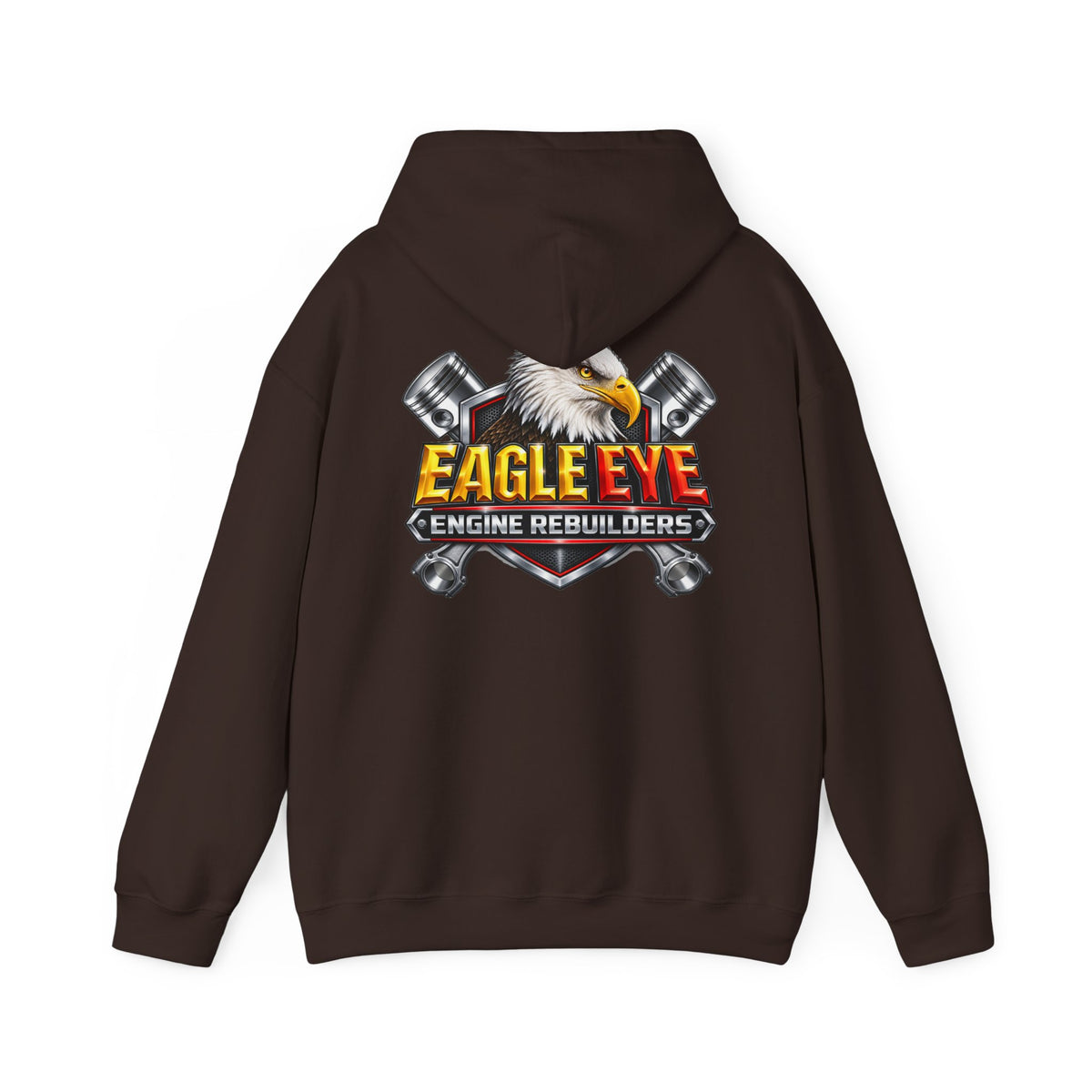 Engine Rebuilders Hoodie — "Eagle Eye" Logo Mechanic Pullover