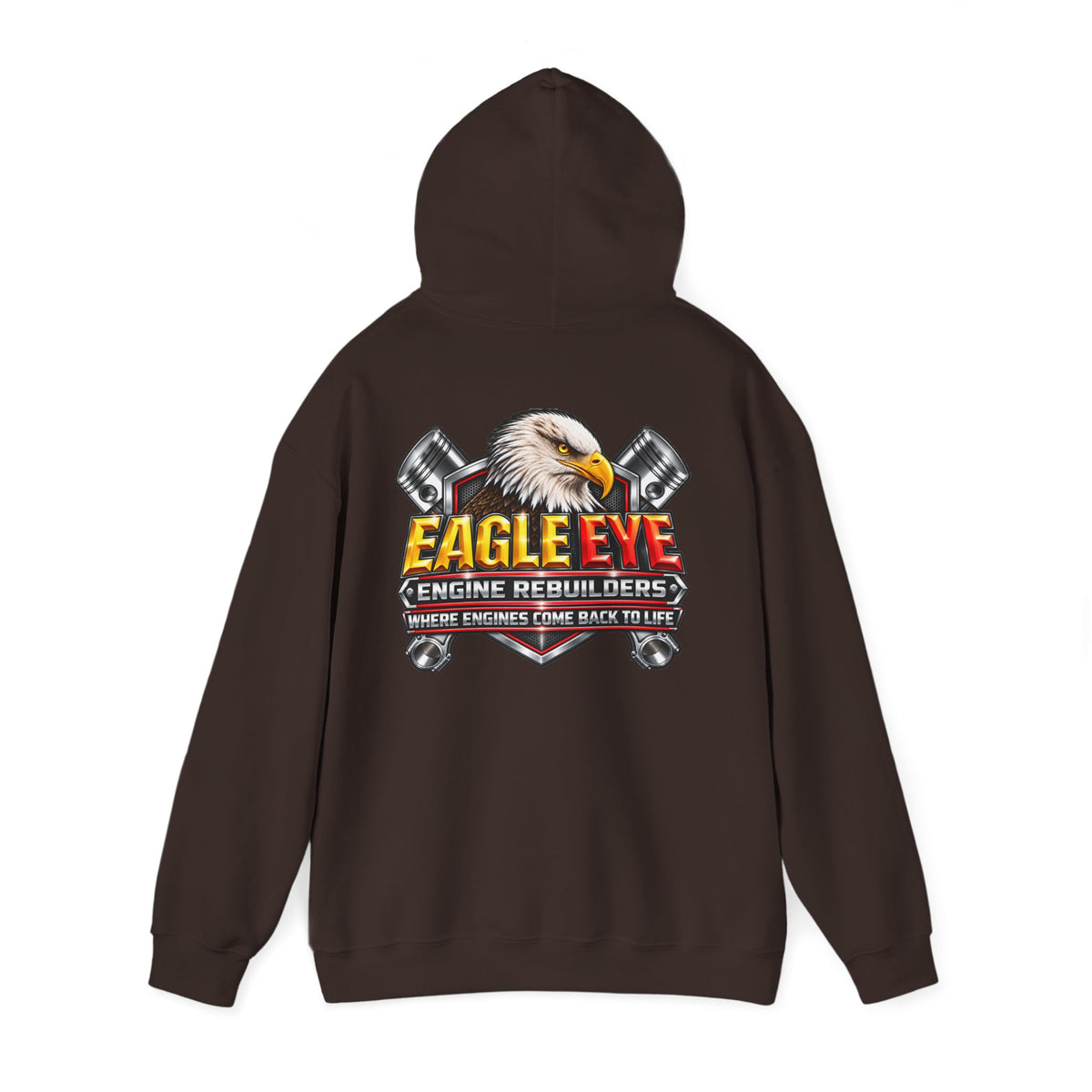 Eagle Eye Engine Rebuilders Hoodie — 'Where Engines Come Back to Life' Mechanics Sweatshirt