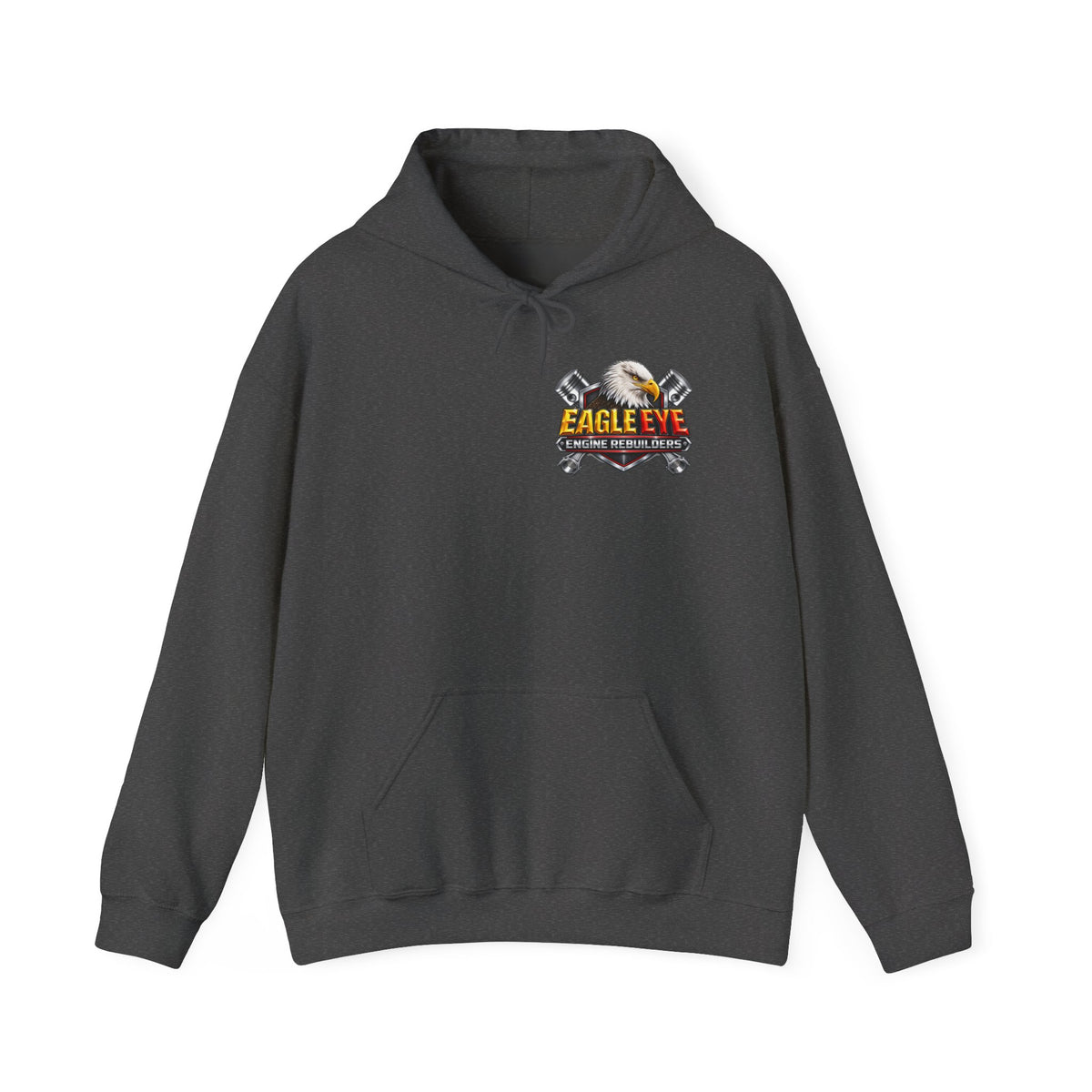 Engine Rebuilders Hoodie — "Eagle Eye" Logo Mechanic Pullover