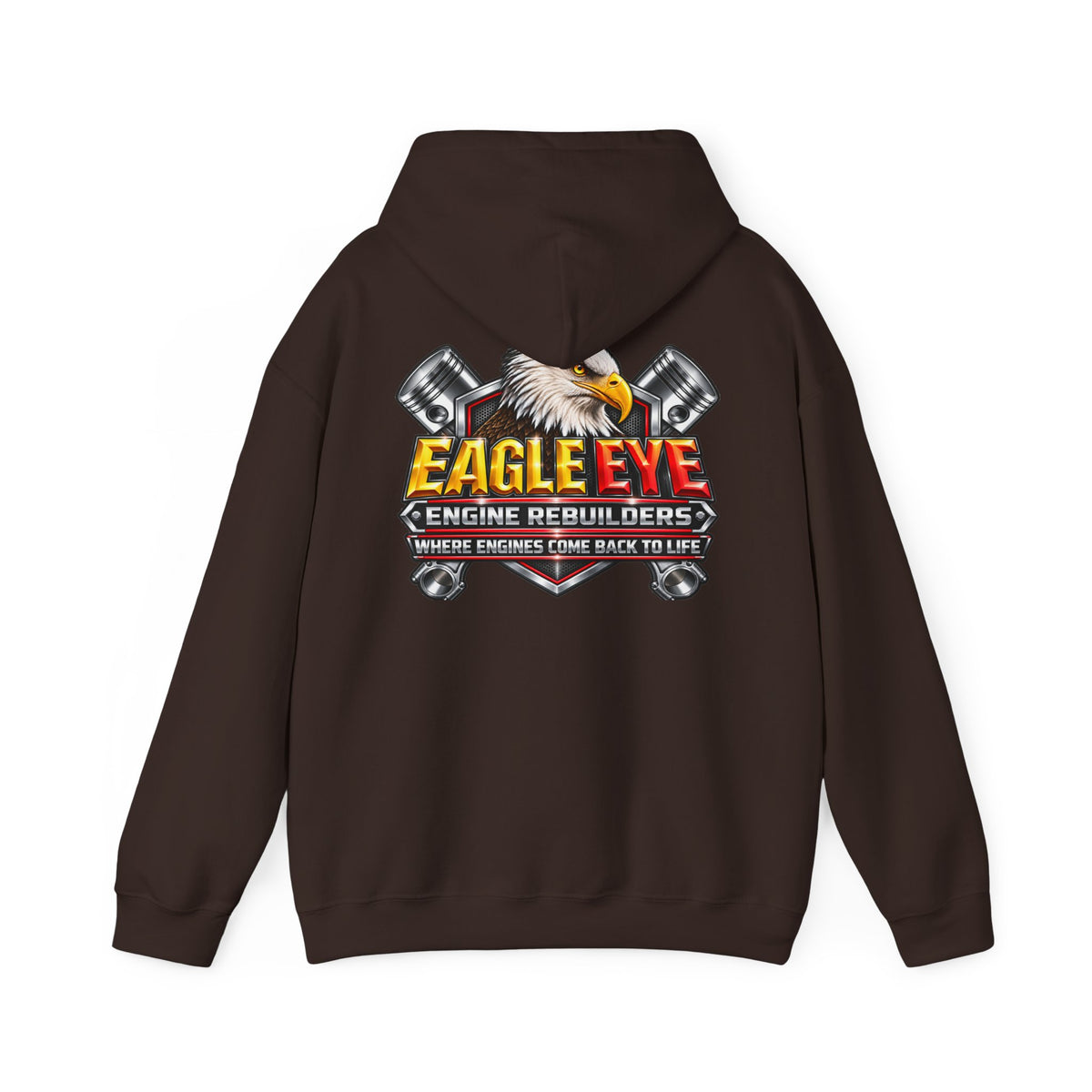 Eagle Eye Engine Rebuilders Hoodie — 'Where Engines Come Back to Life' Mechanics Sweatshirt