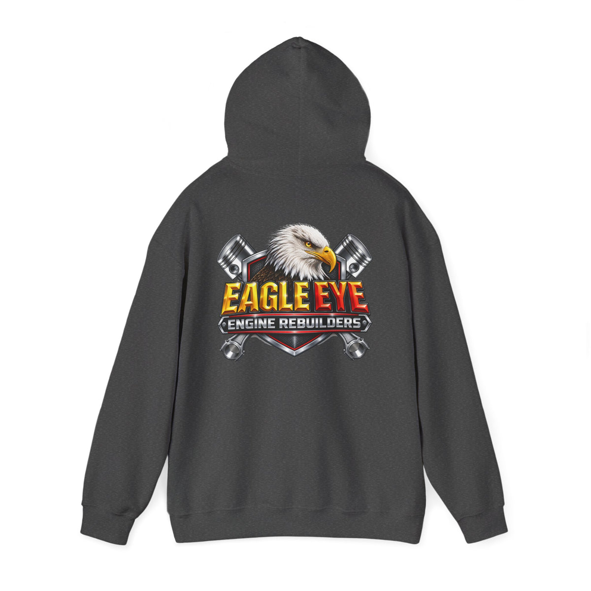 Engine Rebuilders Hoodie — "Eagle Eye" Logo Mechanic Pullover