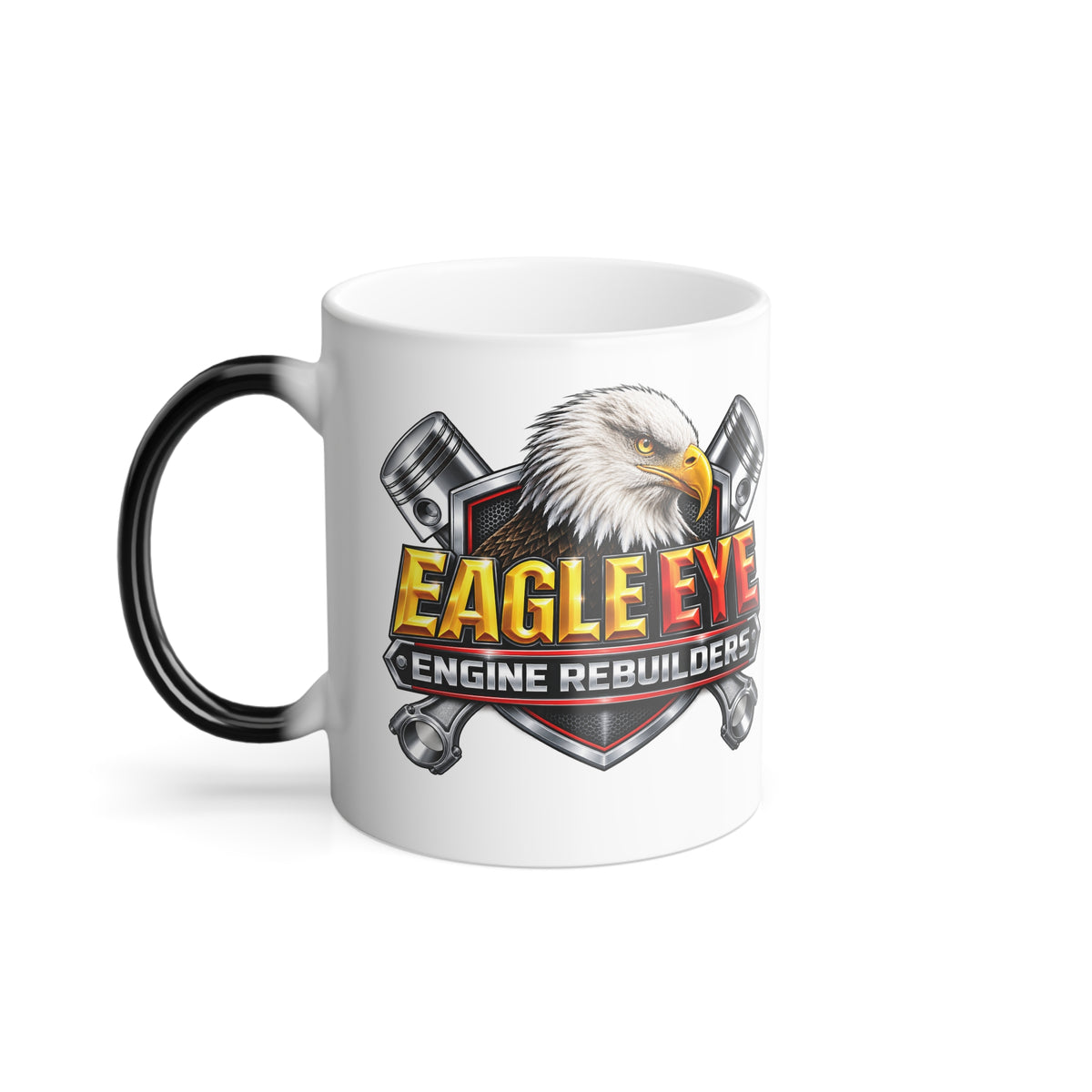 Eagle Engine Builders Color-Changing Coffee Mug — 11oz Morphing Heat Reveal
