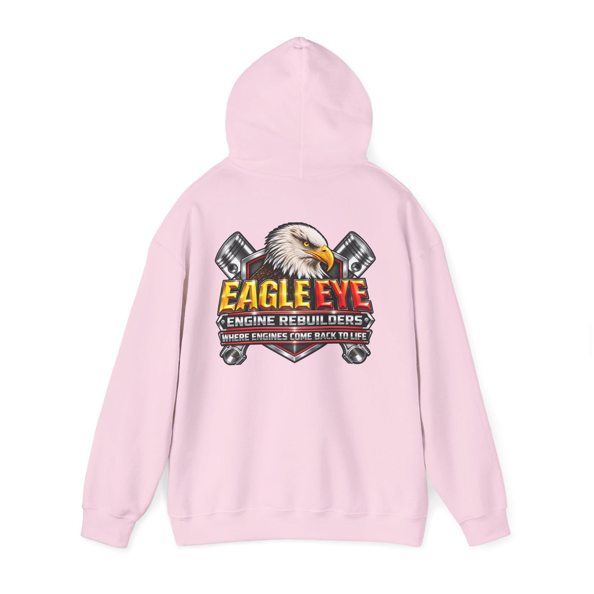 Eagle Eye Engine Rebuilders Hoodie — 'Where Engines Come Back to Life' Mechanics Sweatshirt