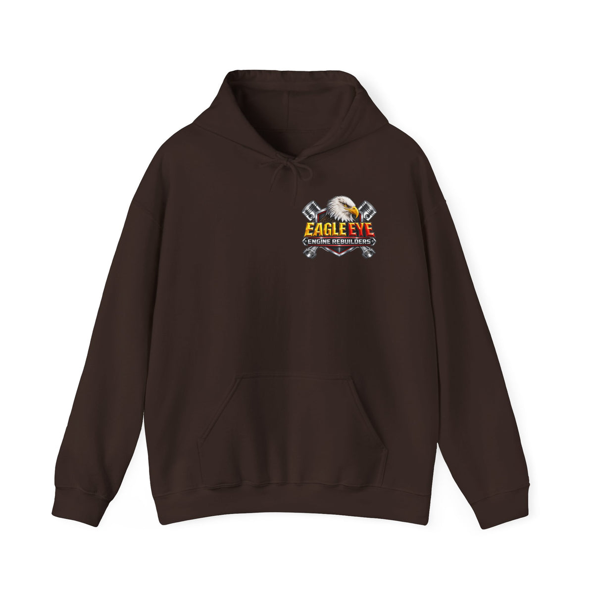 Engine Rebuilders Hoodie — "Eagle Eye" Logo Mechanic Pullover