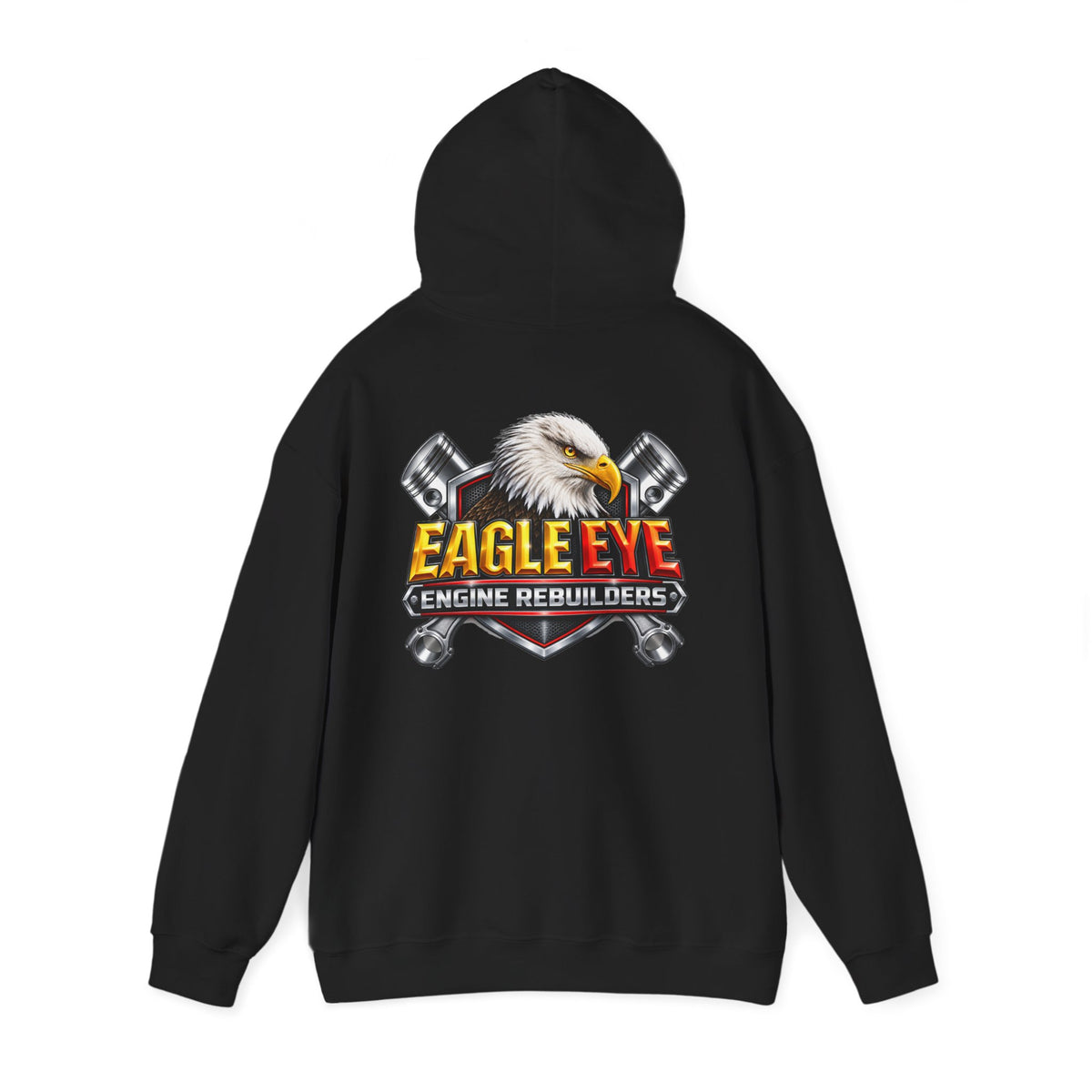 Engine Rebuilders Hoodie — "Eagle Eye" Logo Mechanic Pullover