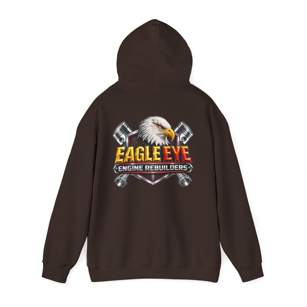 Engine Rebuilders Hoodie — "Eagle Eye" Logo Mechanic Pullover