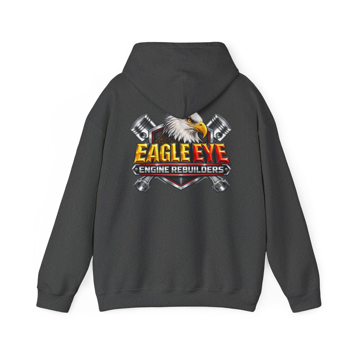 Engine Rebuilders Hoodie — "Eagle Eye" Logo Mechanic Pullover
