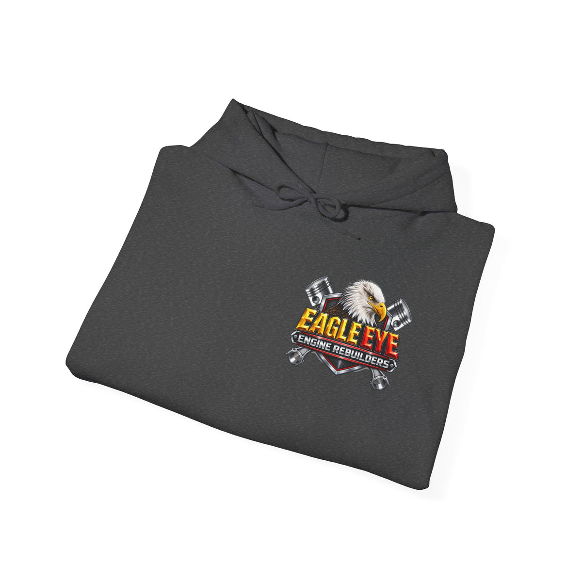 Engine Rebuilders Hoodie — "Eagle Eye" Logo Mechanic Pullover