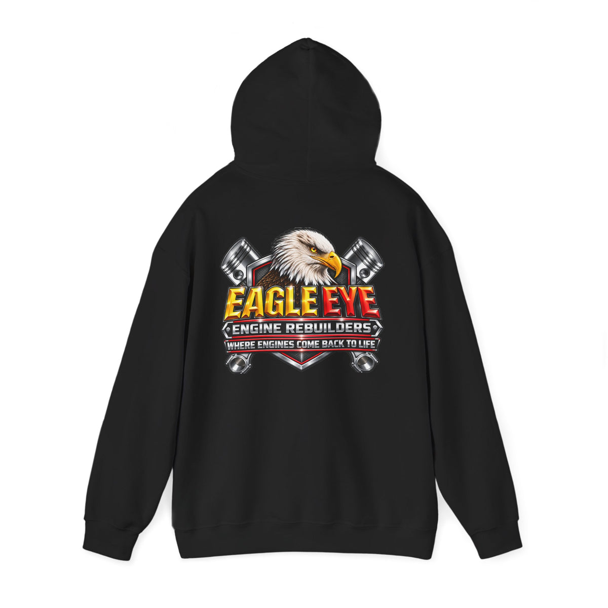 Eagle Eye Engine Rebuilders Hoodie — 'Where Engines Come Back to Life' Mechanics Sweatshirt