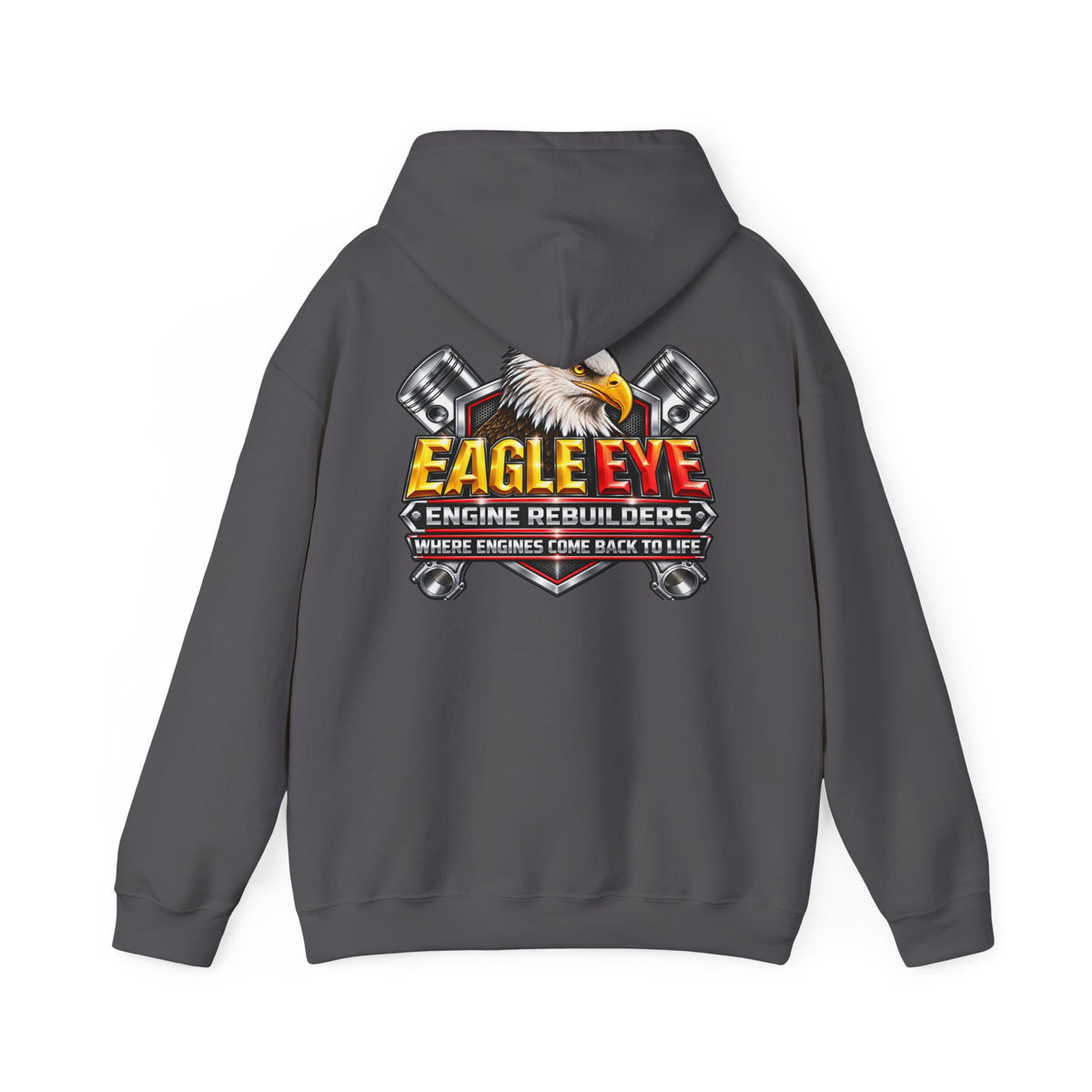Eagle Eye Engine Rebuilders Hoodie — 'Where Engines Come Back to Life' Mechanics Sweatshirt