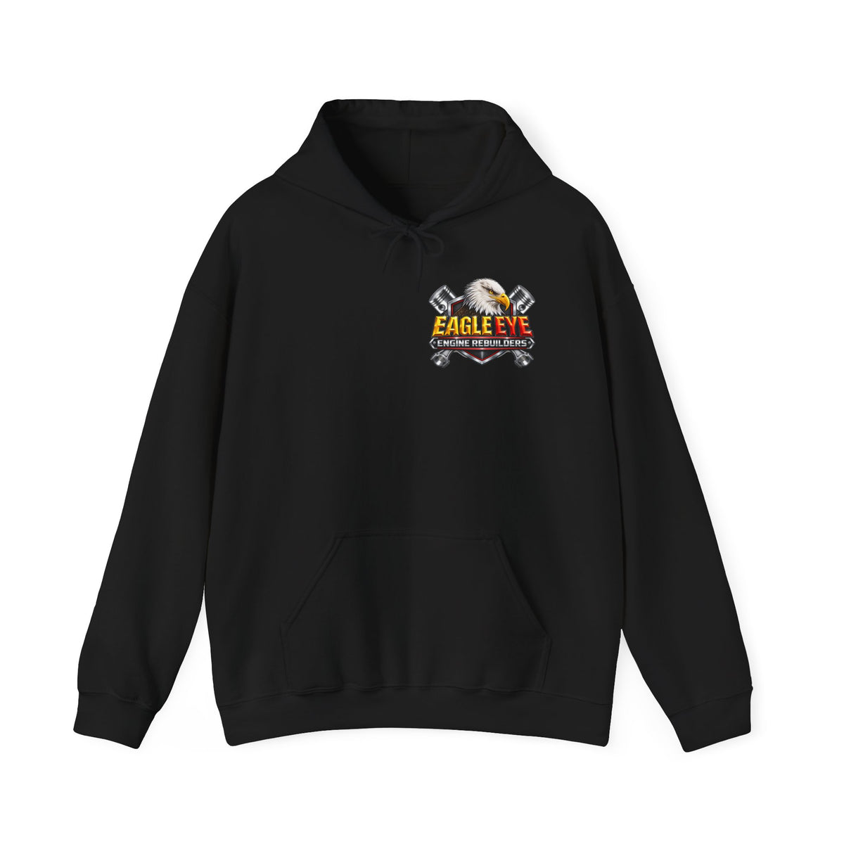 Engine Rebuilders Hoodie — "Eagle Eye" Logo Mechanic Pullover