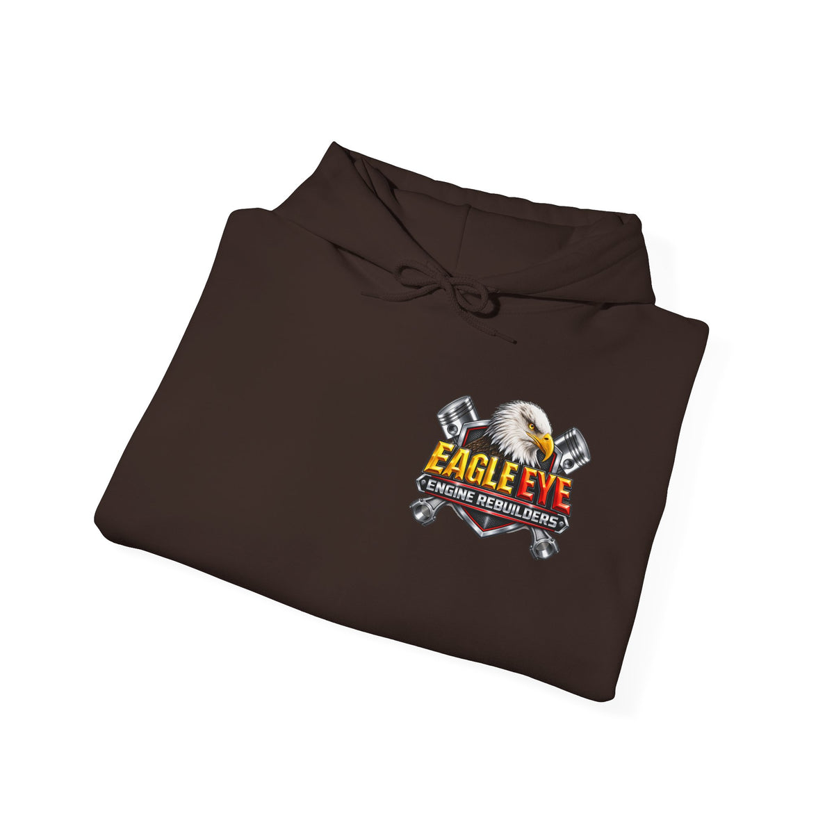 Engine Rebuilders Hoodie — "Eagle Eye" Logo Mechanic Pullover