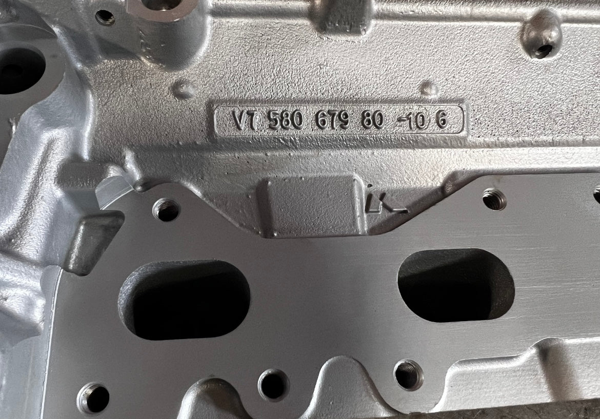 Casting number of cylinder head for a Mini Cooper 1.6L Turbo DOHC Casting #V758067980 Cylinder Head