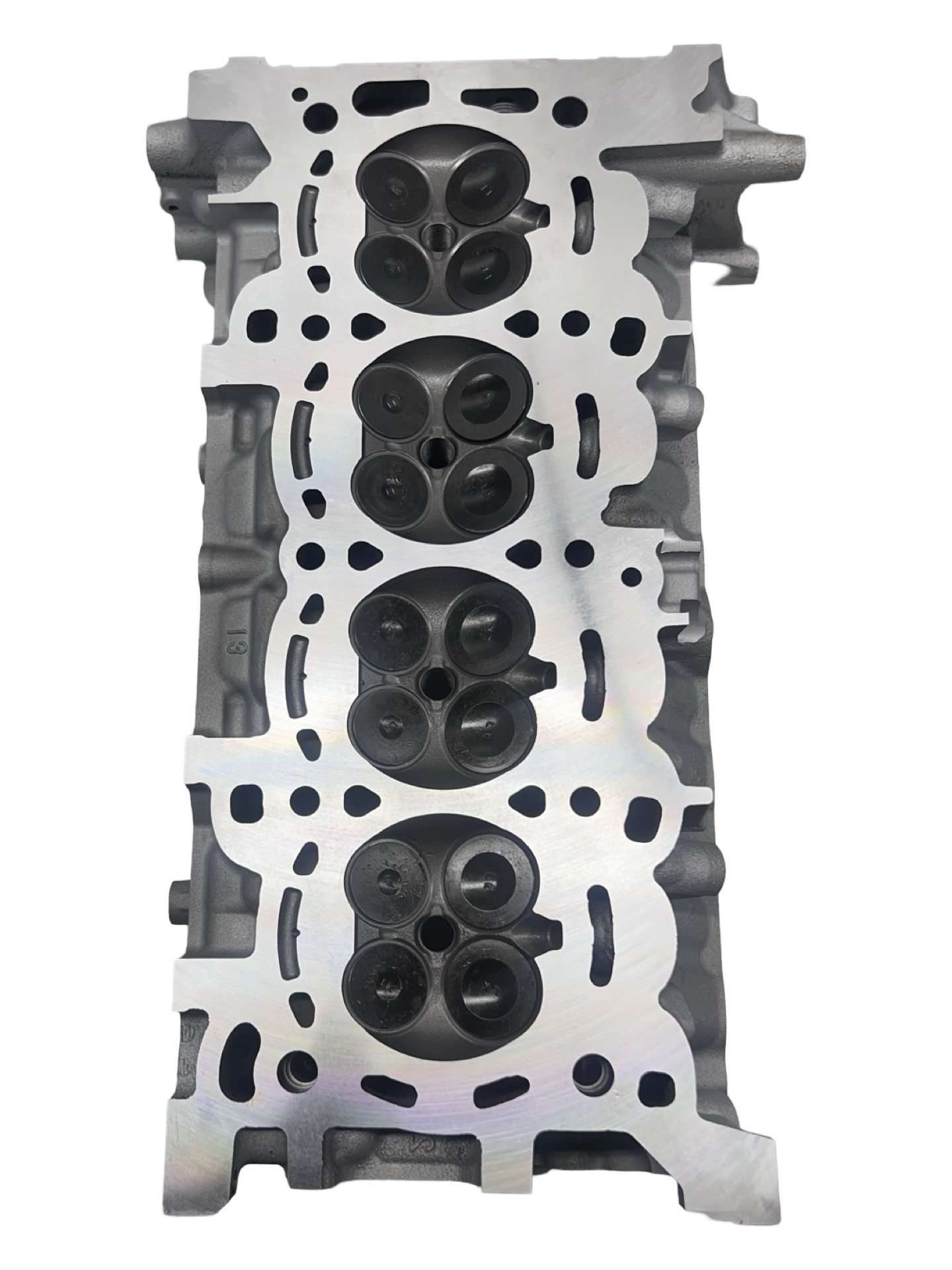 BOTTOM VIEW OF MAZDA 2.3L TURBO DOHC CASTING #L3K9 CYLINDER HEAD