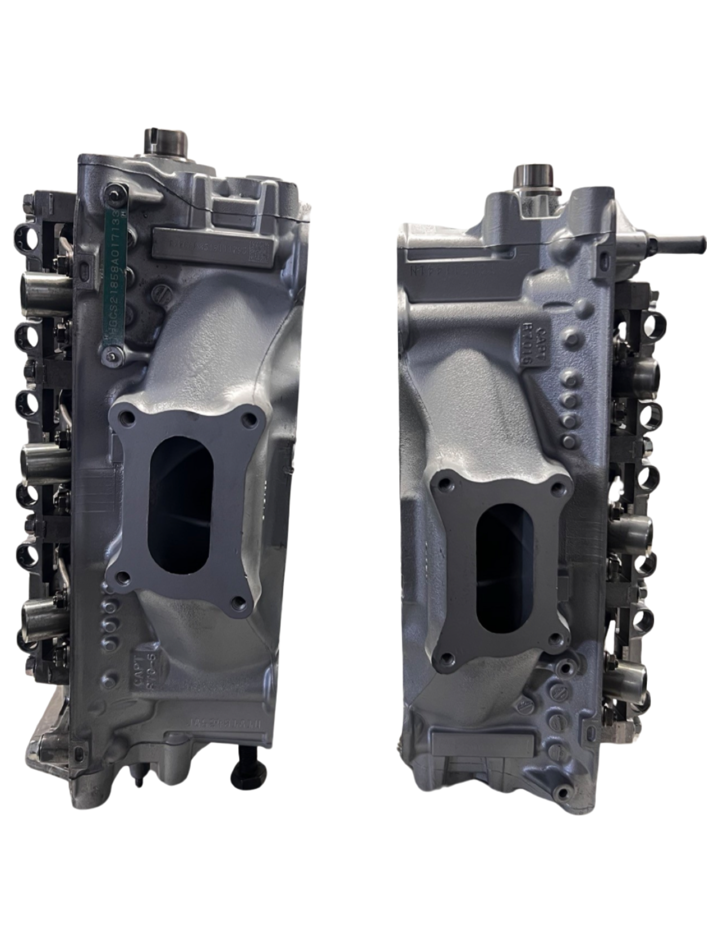 Exhaust side of cylinder heads for Acura MDX J37 3.7L V6 Casting #R70 Cylinder Heads (SOLD IN PAIR)