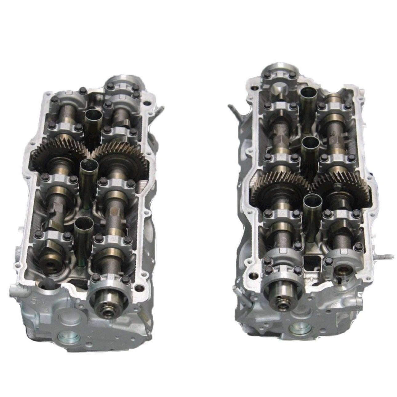 Top view of set of Toyota 5VZ cylinder head