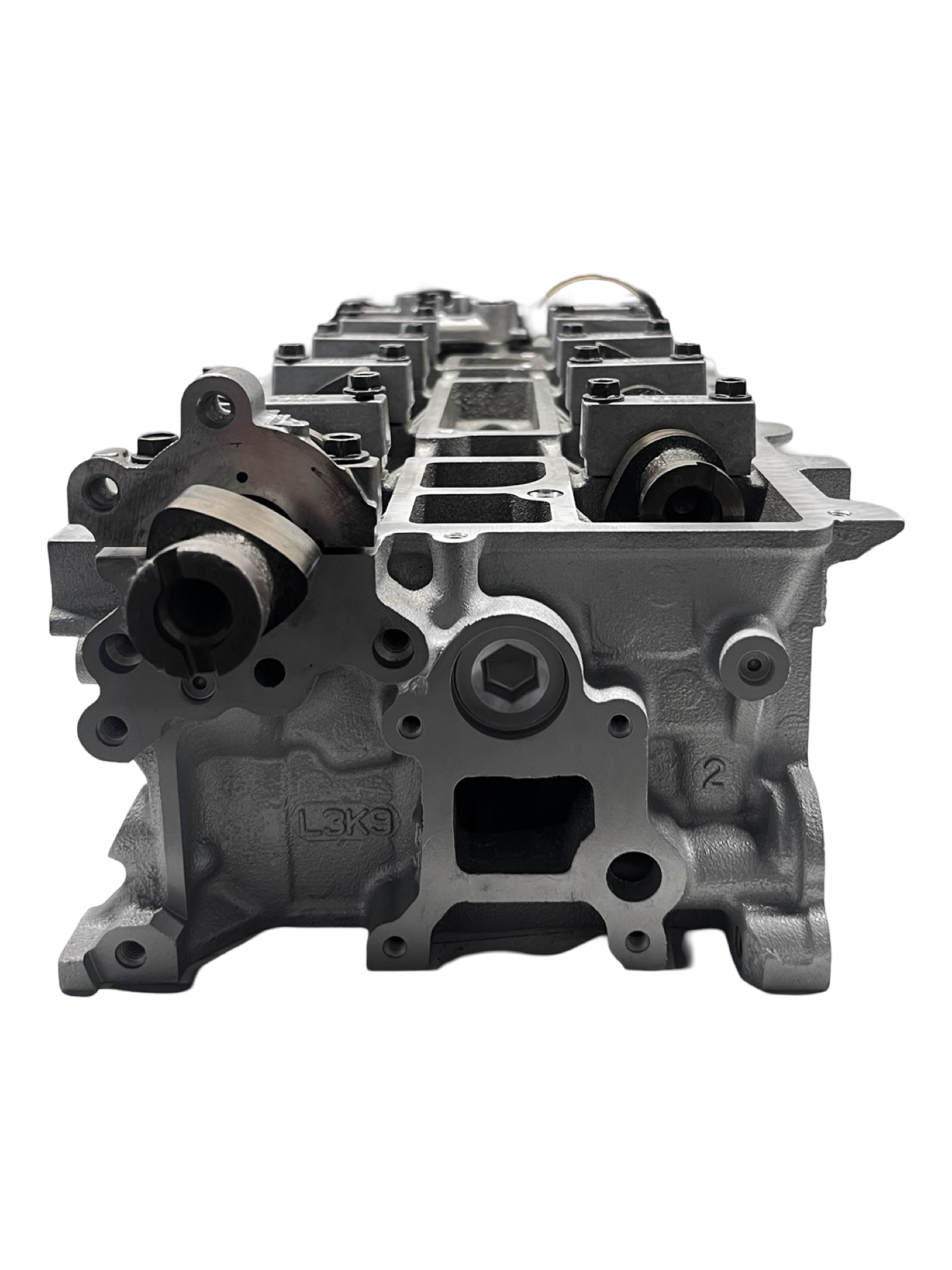 REAR SIDE OF MAZDA 2.3L TURBO DOHC CASTING #L3K9 CYLINDER HEAD