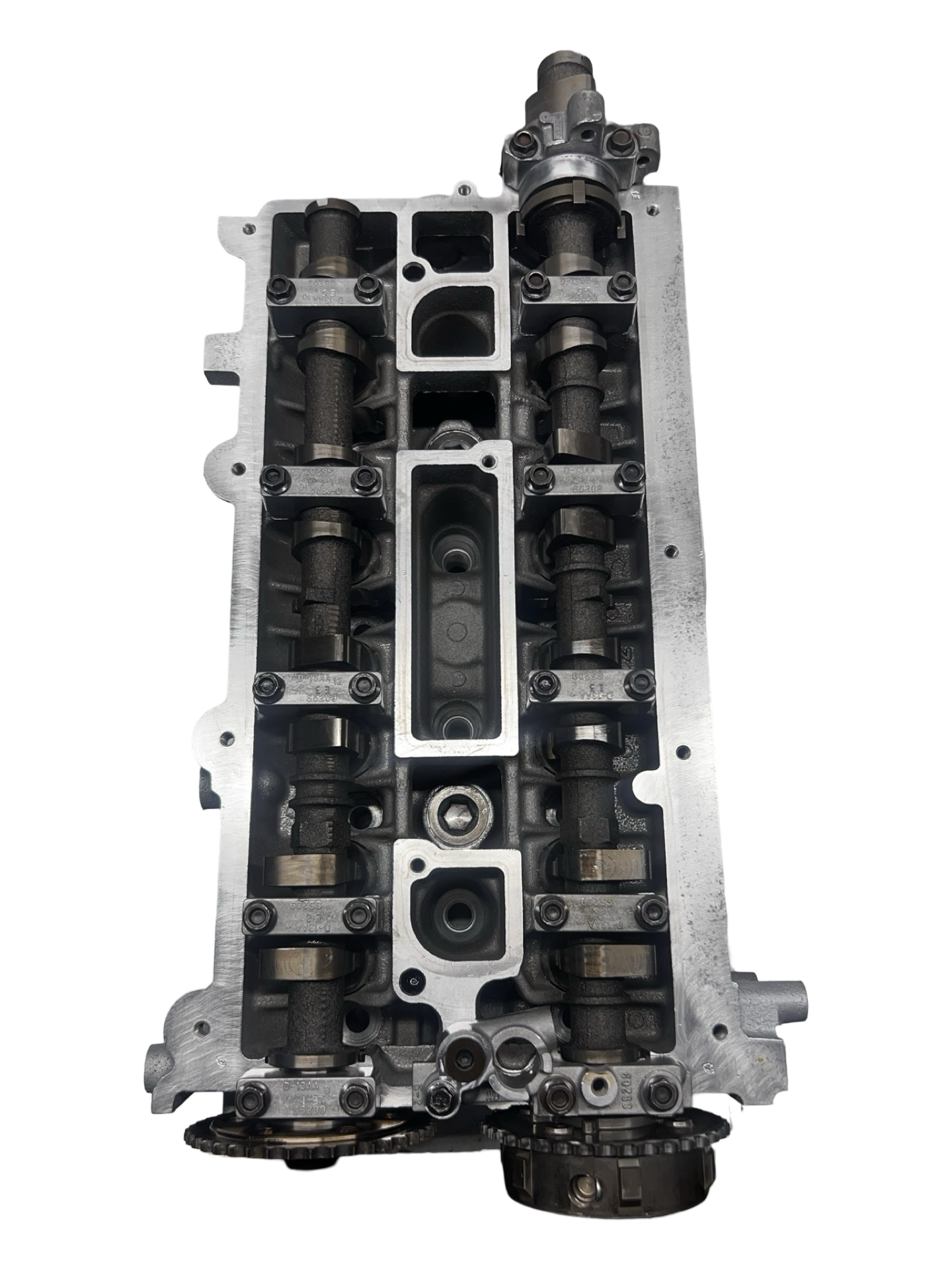 TOP VIEW OF MAZDA 2.3L TURBO DOHC CASTING #L3K9 CYLINDER HEAD